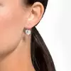 11ctw Bezel Heart Cut Classic Drop Earrings