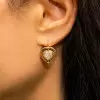 Multi-cut Classic White Sapphire Box Drop Earrings