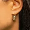 Multi-cut Classic White Sapphire Box Drop Earrings