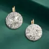 4ctw White Sapphire Vintage Drop Earrings