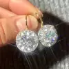 4ctw White Sapphire Vintage Drop Earrings