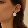 4ctw White Sapphire Vintage Drop Earrings
