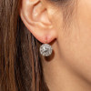 4ctw White Sapphire Vintage Drop Earrings