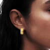Flush Set Multicolor Sapphire Starry Hoop Earrings