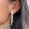 White Sapphire Adjustable Bolo Necklace Two-piece Jewelry Set