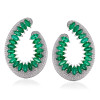 12ctw Marquise Cut Nature Inspired Ruby Statement Earrings