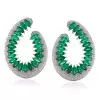 12ctw Marquise Cut Nature Inspired Ruby Statement Earrings