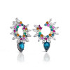 6ctw Multicolor Sapphire Firework Earrings
