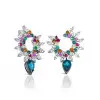 6ctw Multicolor Sapphire Firework Earrings