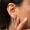8ctw Round Cut Simple Classic Large Hoop Earrings