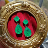 14ctw Pear and Cushion Cut Paraiba Drop Earrings