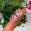 3.5ctw Multicolor Sapphire Rainbow Hoop Earrings