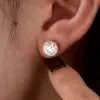 7.5ctw Round Cut Milgrain Vintage Stud Earrings