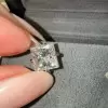 11ctw Princess Cut White Sapphire Classic Stud Earrings