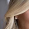 7.6ctw Bezel-set Round Cut Stud Earrings