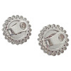 26ctw Invisibly-Set Ruby Halo Vintage Clip Earrings