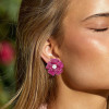49ctw Invisibly-Set Ruby Flower Statement Earrings