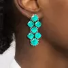 20ctw Cushion Cut Paraiba Statement Earrings