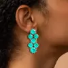 20ctw Cushion Cut Paraiba Statement Earrings
