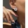 20ctw Huge Round Cut Classic Stud Earrings