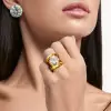 5ct Round Cut Modern Sculptural Engagement Ring