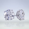 20ctw Huge Round Cut Classic Stud Earrings