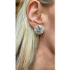 20ctw Huge Round Cut Classic Stud Earrings
