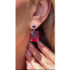 20ctw Oval Cut Ruby Classic Drop Earrings