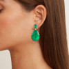 32ctw Huge Pear Cut Emerald Classic Drop Earrings