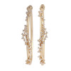 Scatter White Sapphire Hoop Earrings