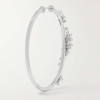 Scatter White Sapphire Hoop Earrings