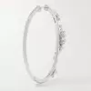 Scatter White Sapphire Hoop Earrings