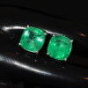 11ctw Cushion Cut Paraiba Simple Classic Stud Earrings