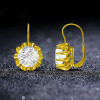 7.5ctw Round Cut White Sapphire Vintage Drop Earrings