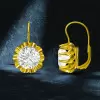 7.5ctw Round Cut White Sapphire Vintage Drop Earrings