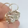 7.5ctw Round Cut White Sapphire Vintage Drop Earrings