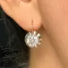 7.5ctw Round Cut White Sapphire Vintage Drop Earrings