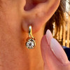 4ctw Round Cut Curved Modern Drop Earrings
