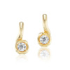 4ctw Round Cut Curved Modern Drop Earrings