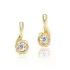 4ctw Round Cut Curved Modern Drop Earrings