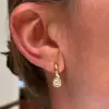 4ctw Round Cut Curved Modern Drop Earrings