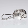 3ctw Baguette Cut White Sapphire Vintage Huggie Earrings