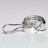 3ctw Baguette Cut White Sapphire Vintage Huggie Earrings