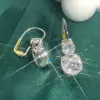 12ctw Cushion Cut Two Tone Vintage Drop Earrings
