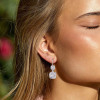 12ctw Cushion Cut Two Tone Vintage Drop Earrings