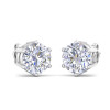 30ctw Huge Round Cut Classic Six-prong Stud Earrings