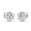 30ctw Huge Round Cut Classic Six-prong Stud Earrings