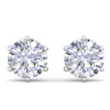 30ctw Huge Round Cut Classic Six-prong Stud Earrings