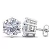 30ctw Huge Round Cut Classic Six-prong Stud Earrings
