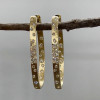 Flush Set Multicolor Sapphire Starry Rainbow Hoop Earrings